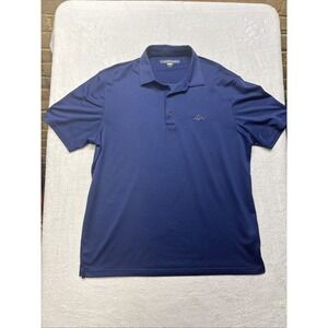 Men's Polo Greg Norman Collection XL Performance Play Dry Golf Shirt/Shark Logo
